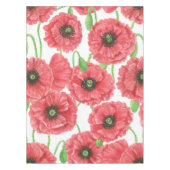 Waterverf papaver tafelkleed (Voorkant)