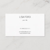 Waterverf papaver visitekaartje (Achterkant)