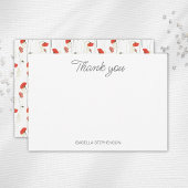 Waterverf papaverbloem Aangepast Vrijgezellenfeest Bedankkaart