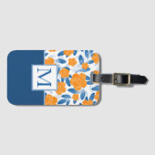 Waterverf papavers en bladeren Patroon Bagagelabel (Voorkant (horizontaal))