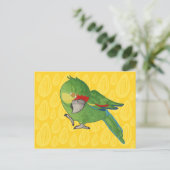 Waterverf papegaai briefkaart (Staand voorkant)