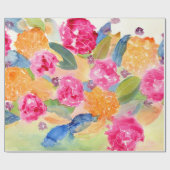 Waterverf papier voor florale verpakking (Vlak)