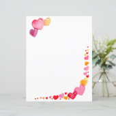 Waterverf papier voor hartschrijven (Staand voorkant)