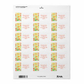  Waterverf Papierlabel Etiket (Full Sheet)