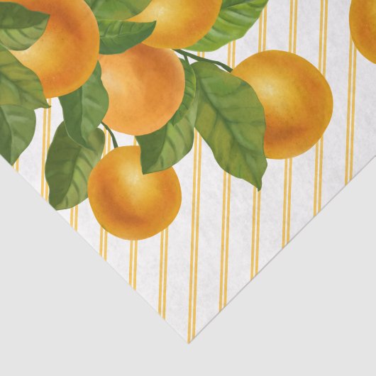 Waterverf papripe sinaasappels, vers citrusvruchte tissuepapier (Detail)