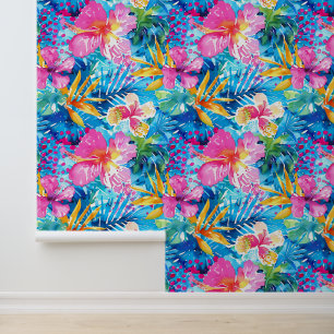 Waterverf Paradise Bloom Behang