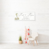 Waterverf Parels en Prosecco Bruidsdiner  Spandoek (Insitu)