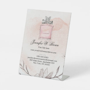 Waterverf Parfum Geur Branding Reclamebord Met Voetstuk