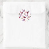 Waterverf parfumeflessen ronde sticker (Tas)