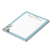 Waterverf Parrot Blue gepersonaliseerd vanaf het b Notitieblok (Gedraaid)