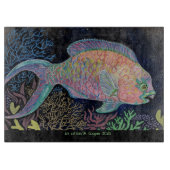Waterverf Parrotfish Snijplank (Voorkant)