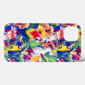 Waterverf parrots Case-Mate iPhone case (Achterkant (horizontaal))