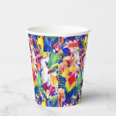 Waterverf parrots papieren bekers (Rechts)