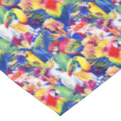 Waterverf parrots tafelkleed (Gekanteld)
