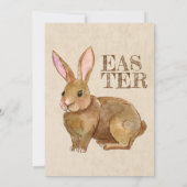 Waterverf Pasen Brunch en Egg Hunt Uitnodiging. Kaart (Achterkant)