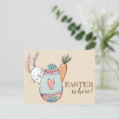 Waterverf Pasen Brunch en Egg Hunt Uitnodiging. Uitnodiging Briefkaart (Staand voorkant)