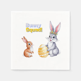 Waterverf Pasen Kaart voor de lente Feestdagen Servet