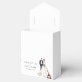 Waterverf Passen getrouwd bruiloft Bedankdoosjes (Geopend)