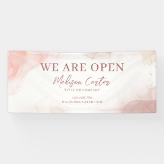 Waterverf Pastel Alcoholinkt Banner