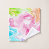 Waterverf Pastel Bad Handdoek (Wasdoekje)