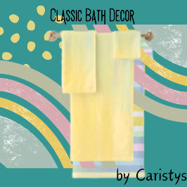 Waterverf pastel blends handdoek