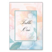 Waterverf Pastel Flowers Kaart (Achterkant)