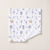 Waterverf Pastel Lavendel Flowers Bad Handdoek (Wasdoekje)