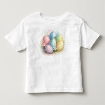 Waterverf Pastel Paaseieren met Bloemen