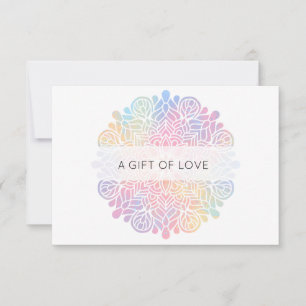 *~* Waterverf Pastel Rainbow Mandala Spiritueel