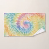 Waterverf Pastel Rainbow Tie Dye Bad Handdoek (Handdoek)
