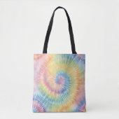 Waterverf Pastel Rainbow Tie Dye Draagtas (Voorkant)