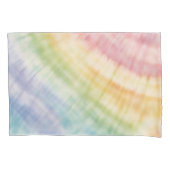 Waterverf Pastel Rainbow Tie Dye Kussensloop (Voorkant-Links)