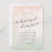 Waterverf Pastel-repetitie Inbeluitnodiging Kaart (Voorkant)