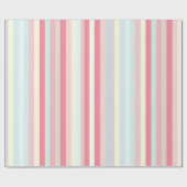 Waterverf Pastel Roze Xmas Candy Cane Pattern Cadeaupapier (Vlak)