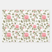 Waterverf Pastel Rozen Inpakpapier Vel (Voorkant 2)
