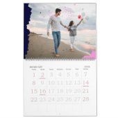 Waterverf Pastel Shade Square Foto Kalender (Feb 2026)