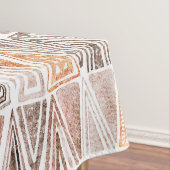 Waterverf Pastel Terracotta Tribal Triangles Tafelkleed (Voorbeeld)