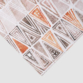 Waterverf Pastel Terracotta Tribal Triangles Tissuepapier (Detail)