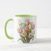 Waterverf Pastel Tulp Boeket Mok (Links)