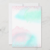 Waterverf pastel twee zoete meisjes 2e verjaardag kaart (Achterkant)