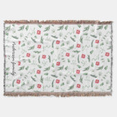 waterverf pastelvakantiemonogram deken (Voorkant)