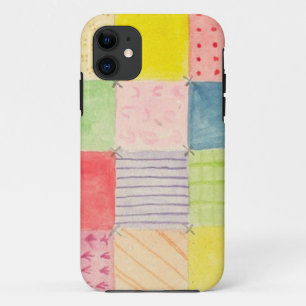 Waterverf Patchwork iPhone 11 Hoesje