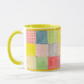 Waterverf Patchwork Quilt Mok (Links)
