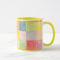 Waterverf Patchwork Quilt Mok