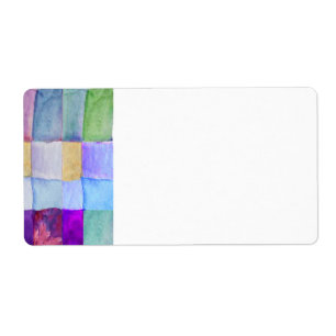 WATERVERF PATCHWORK TREE Bat Mitzvah Label