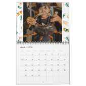 Waterverf patronen | Aangepaste agenda voor foto's Kalender (Mar 2026)