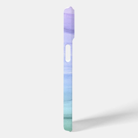 Waterverf Patroon Blauw Ombre Abstract Case-Mate iPhone Case (Achterkant / Rechts)