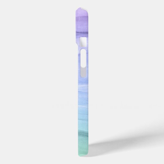 Waterverf Patroon Blauw Ombre Abstract Case-Mate iPhone Case (Achterkant / Links)