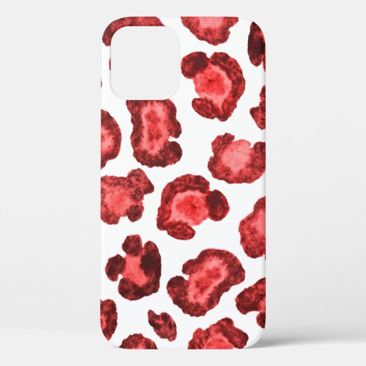 Waterverf patroon illustratie luipaard huid. Uitsl Case-Mate iPhone Case (Achterkant)