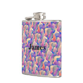 Waterverf Patroon maatkolf Heupfles (Links)